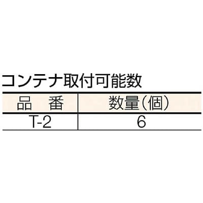 ■トラスコ中山(TRUSCO)　ＵＰＲ型パンチングパネル用棚板　Ｔ２コンテナ用  UPR-C2 UPR-C2