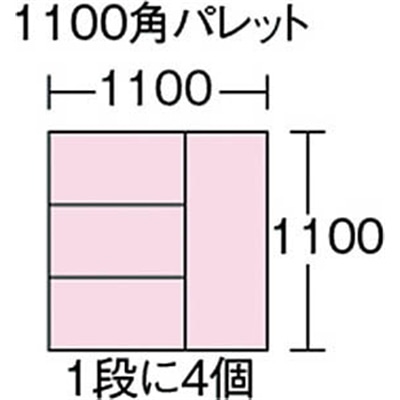 ■トラスコ中山(TRUSCO)　ＴＰＯ型　折りたたみコンテナ　ＴＰ規格　３４Ｌ　半透明　TPO-362　TM TPO-362　TM