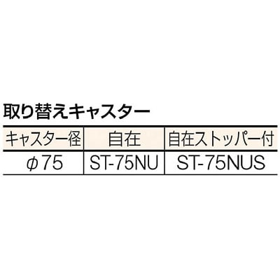 ■トラスコ中山(TRUSCO)　コンビネーションワゴン　６４３Ｘ４２７ＸＨ８８０　スライド棚付  TCW-81AC2 TCW-81AC2