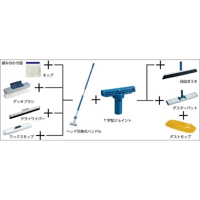 ■トラスコ中山(TRUSCO)　ヘッド交換式ハンドル用Ｔ字型ジョイント　TTJ TTJ