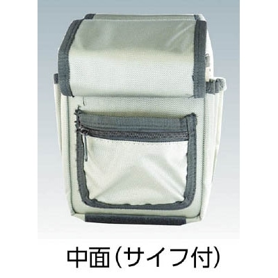 ■トラスコ中山(TRUSCO)　腰袋二段　ブラック　TC-11BK TC-11BK
