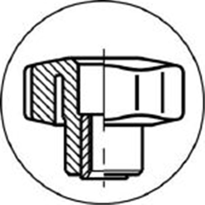 ■ベンリック　スターノブ（オネジ）５０×５０　Ｍ１０　STK50X50N STK50X50N
