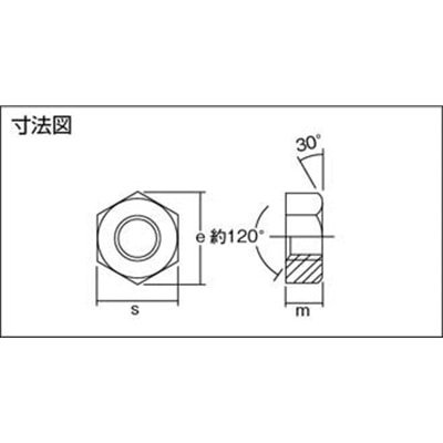 ■コノエ　ステンレス六角ナット１種Ｍ８×１．２５（６００個入り）　NT-SUS-0008 NT-SUS-0008