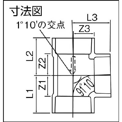 クボタシーアイ　ＶＵ継手　チーズ　ＶＵ－ＤＴ１００　VUDT100 VUDT100