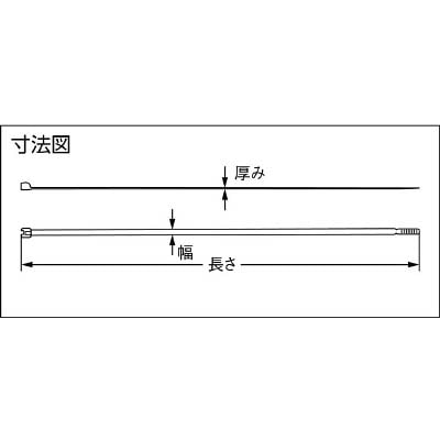 ■ＳａｐｉＳｅｌｃｏ　「メット」　ステンレス爪入りケーブルタイ黒　４．５ｍｍ×３６　MET.3.2126R MET.3.2126R
