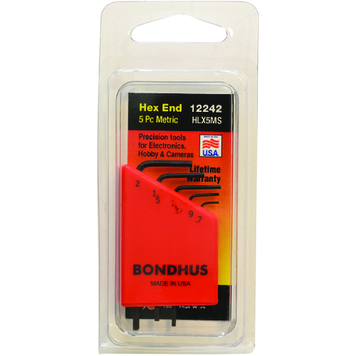 ■ボンダス　精密六角レンチセット　５本組（０．７１－２ｍｍ）