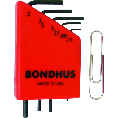 ■ボンダス　精密六角レンチセット　５本組（０．７１－２ｍｍ）
