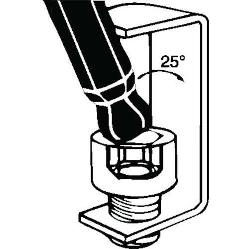 ■ボンダス　ボールポイント Ｌ－レンチ　ロング　７ｍｍ ７ｍｍ