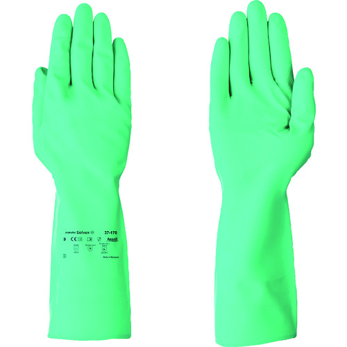 ■アンセル　耐薬品手袋　アルファテックソルベックス　３７－１７６　Ｍサイズ 371768