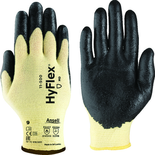■アンセル　耐切創手袋　ハイフレックスＣＲ　１１‐５００　Ｍ　115008