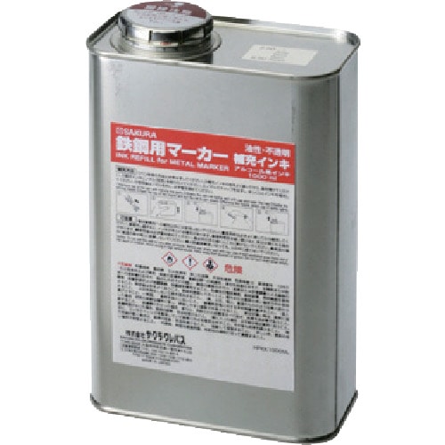 ■サクラ　鉄鋼用マーカー補充インキ　赤 HPKK1000ML19R