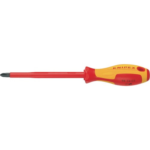 ■ＫＮＩＰＥＸ　９８２４－０１　（＋）　絶縁ドライバー　１０００Ｖ　９８２４０１ 982401