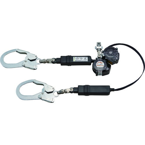 タイタン　リブラ　ロック装置付巻取器　タイプ１ランヤード　ダブル　（墜落制止用器具） HLMW