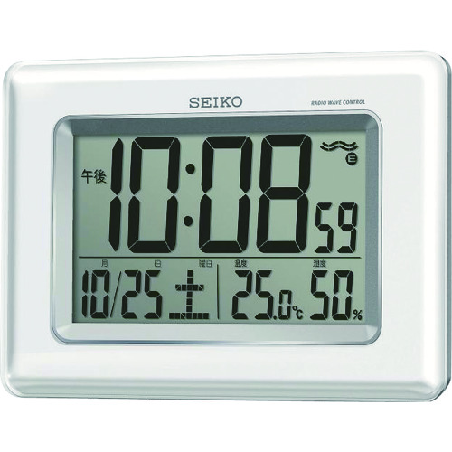 ＳＥＩＫＯ　温湿度計付き掛置兼用電波時計 SQ424W