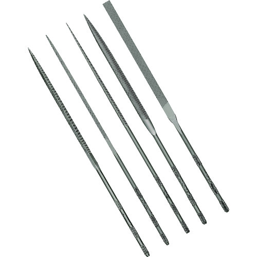 ■バローベ　精密ニードルヤスリ　５種セット　１８０ｍｍ　＃０ LAST1800