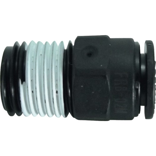 ■チヨダ　ファイブ樹脂メイルコネクタ　８ｍｍ・Ｒ１／４　FR8-02M FR8-02M