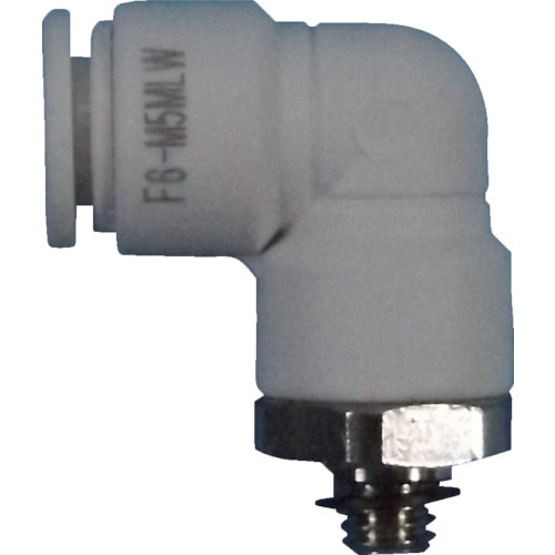 ■チヨダ　ファイブメイルエルボ　Ｗ（白）４ｍｍ・Ｍ５Ｘ０．８　F4-M5MLW