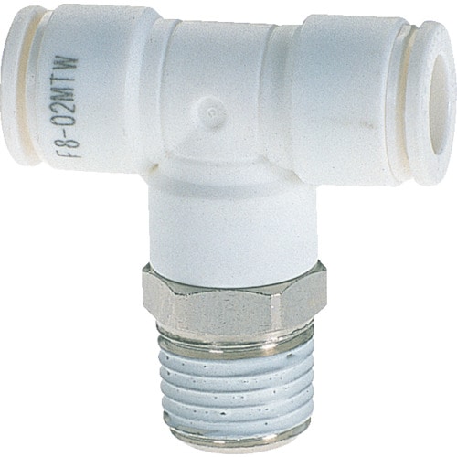 ■チヨダ　ファイブメイルブランチティ　Ｗ（白）８ｍｍ・Ｒ１／４　F8-02MTW