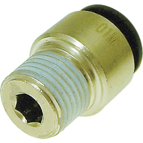 ■チヨダ　ファイブ六角穴付メイルコネクター　６ｍｍ・Ｒ１／８　F6-01MS