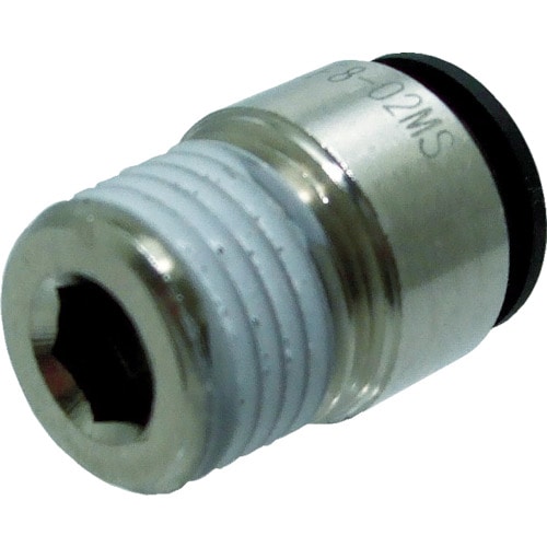 ■チヨダ　ファイブ六角穴付メイルコネクター　８ｍｍ・Ｒ１／４　F8-02MS F8-02MS