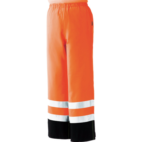 ■ミドリ安全　雨衣　レインベルデＮ　高視認仕様　下衣　蛍光オレンジ　Ｌ RAINVERDENSITAORL