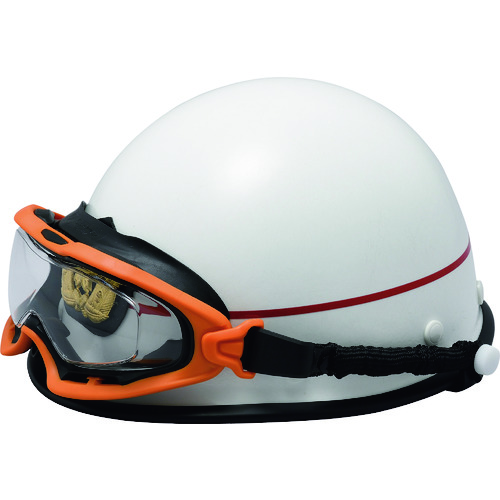 ■ミドリ安全　ヘルメット取付式ゴーグル　ＶＧ‐５０３Ｆ　ＳＰＧ　オレンジ／ブラック VG503FSPGORBK