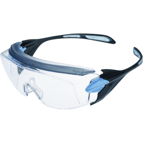 ■ミドリ安全　小顔用タイプ保護メガネ　オーバーグラス　ＶＳ‐３０３Ｆ　ブルー VS303FBL