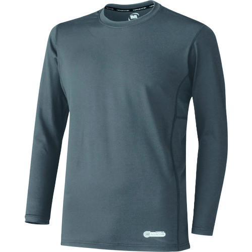 ■ミドリ安全　ベルデクセル　男女共用　長袖クールコアＴシャツ　ＶＥＣ２１１上　グレー　Ｍ VEC211UEM
