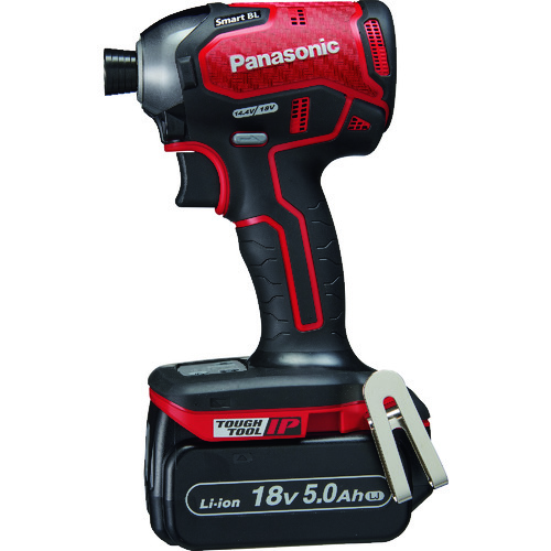 Ｐａｎａｓｏｎｉｃ　デュアル　インパクトドライバー　１８Ｖ　５．０Ａｈセット　赤 EZ76A1LJ2GR