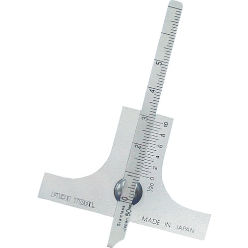 ■フジ　ミニデプスゲージ　測定範囲５０ｍｍ　ベース寸法５８ｍｍ　50M 50M