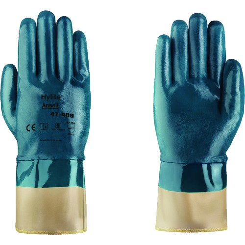 ■アンセル　ニトリルコーティング手袋　アクティブアーマーハイライト　４７－４０９　Ｌサイズ 474099