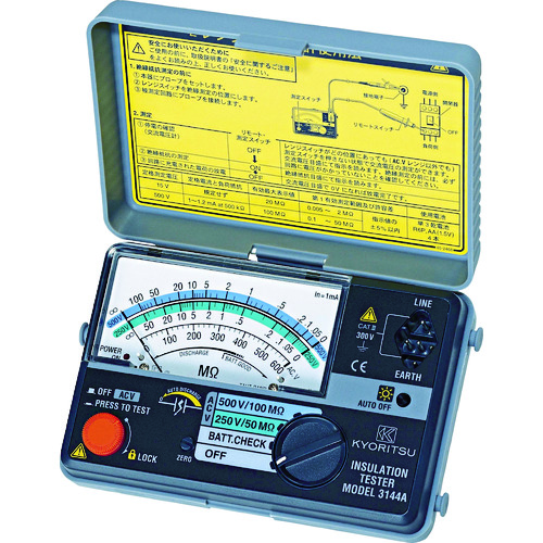 ＫＹＯＲＩＴＳＵ　２レンジ小型絶縁抵抗計　MODEL3147A