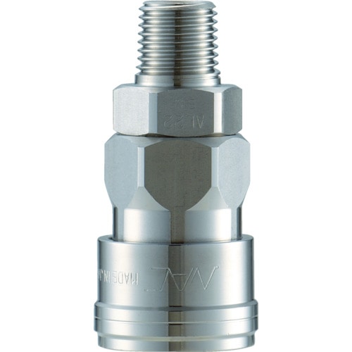 ■ナック　クイックカップリング　ＡＬ２０型　ステンレス製　メネジ取付用　CAL22SM3 CAL22SM3