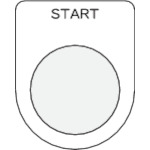■ＩＭ　押ボタン／セレクトスイッチ（メガネ銘板）　ＳＴＡＲＴ　黒　φ２２．５　P22-35