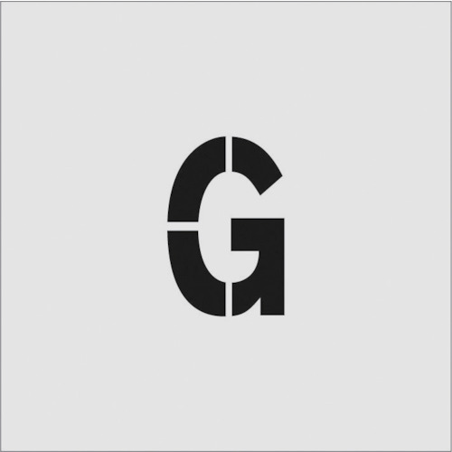 ■ＩＭ　ステンシル　Ｇ　文字サイズ１００×６５ｍｍ　ASTG10065 ASTG10065