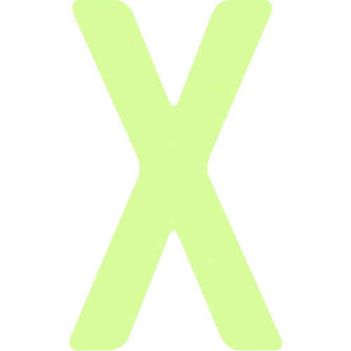 ■ＩＭ　中輝度蓄光カッテイング文字　英字　Ｘ AILUMI50X