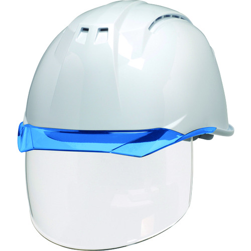 ■ＤＩＣ　透明バイザーヘルメット（シールド面付）　ＡＡ１１ＥＶＯ－ＣＳＷ　ＫＰ　白／ブルー AA11EVOCSWHA6KPWB