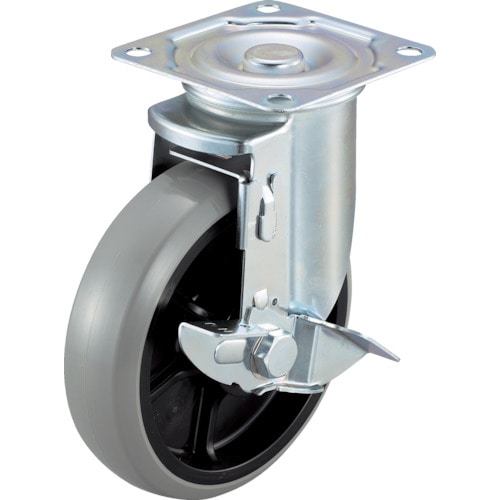 ■ワコー　エアーキャスター（自在車ストッパー付）　１５０ｍｍ　ウレタン車　AHG-150-GUDS AHG-150-GUDS