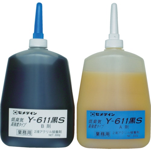 ■セメダイン(Cemedine) 　メタルロックＹ６１１黒Ｓ　６００ｇセット　AY099 AY099