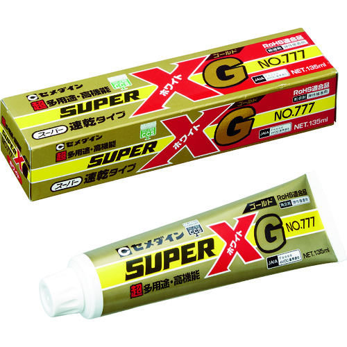 ■セメダイン(Cemedine) 　スーパーＸゴールドＮｏ７７７　ホワイト　１３５ｍｌ　AX112 AX112