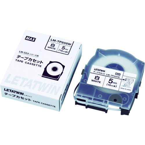 ■ＭＡＸ　チューブマーカー　レタツイン　専用テープカセット LMTP505W