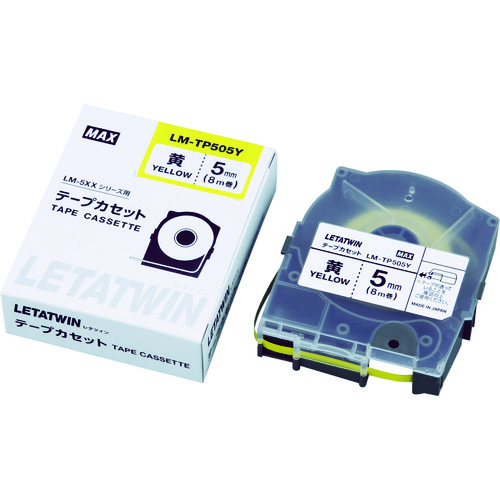 ■ＭＡＸ　チューブマーカー　レタツイン　専用テープカセット LMTP505Y