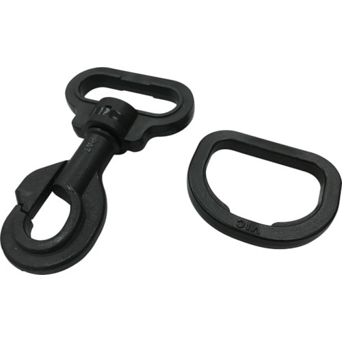 ■ユタカ　金具　ナスカン．ＦＤカンセット　Ａ３１×Ｂ８８×Ｃ３０　ブラック　JC04