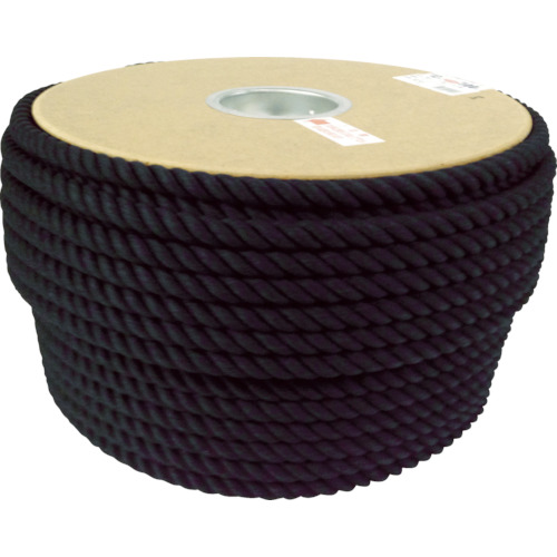 ■ユタカ　ロープ　綿ロープドラム巻　１２Φ×１００ｍ　ブラック　PRC61 PRC61