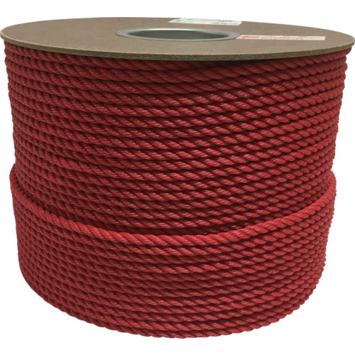 ■ユタカ　ポリエチレンロープドラム巻　６ｍｍ×２００ｍ　レッド　ＰＲＥ１０１ PRE101