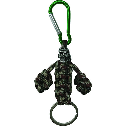 【アウトレット】ユタカメイク　パラメイトキーホルダー　４ｍｍ×１．５ｍ　迷彩　フック・リング付 PMK01