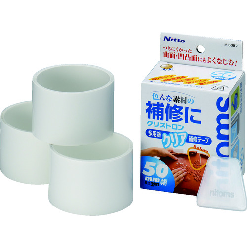 ■ニトムズ　クリストロン多用途クリア補修テープ５０ｍｍ M5357
