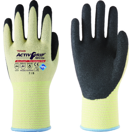 ■トワロン　耐切創手袋　ＡｃｔｉｖｅＧｒｉｐ　ＡＴＡ５３４　Ｓ 534S