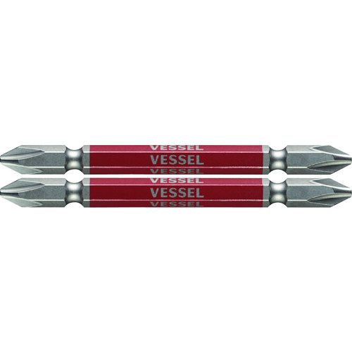 ベッセル　剛彩ビット　２本組　（両頭）　＋２×８２ｍｍ GS142082