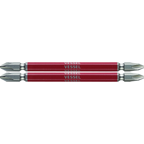 ベッセル　剛彩ビット　２本組　（両頭）　＋２×１１０ｍｍ GS142110